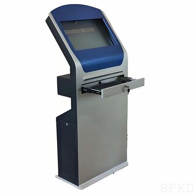 Custom Self-Service Kiosk Metal Enclosure with Precision Sheet Metal Fabrication, High-Grade Steel, and Galvanized Steel with Powder Coating