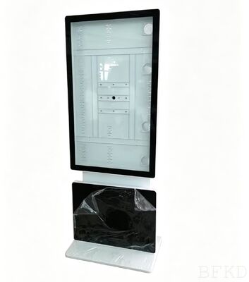 Custom 32-65inch Galvanized Steel Kiosk Enclosure with Tempered Glass for High-Traffic Public Spaces