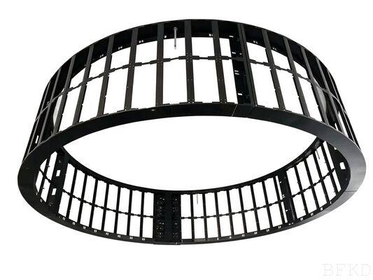 Custom Special Shaped Arc Ring & Dual-Sided LED Screen Metal Frame with Galvanized Steel for Outdoor & Indoor Use