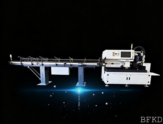 1200W Mini CNC Laser Pipe Cutting Machine with Raycus Laser Source and Dual Pneumatic Chuck for 90-170mm Pipes