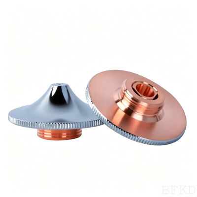 Nickel-Plated Pure Copper Laser Cutting Nozzle Precision Machined for Perfect Cutting Edge and Smooth Finish
