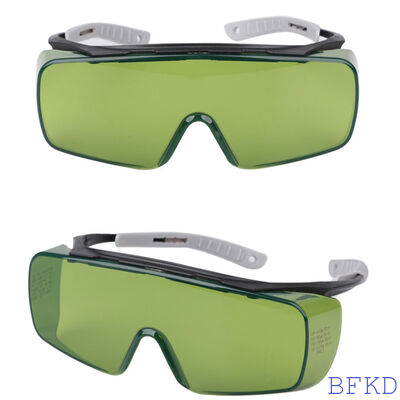 Laser Safety Goggles with Anti Ultraviolet Light and Welding Spatter Protection for Durable Green Lens Industrial Use