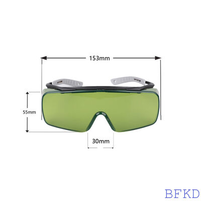 Laser Safety Goggles with Anti Ultraviolet Light and Welding Spatter Protection for Durable Green Lens Industrial Use