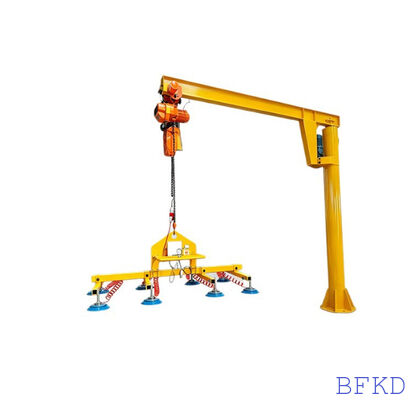 Compact Split-Assembly Pneumatic Vacuum Suction Cup Lifter with 500kg Capacity and Dual Power Options for Laser Cutting Machines