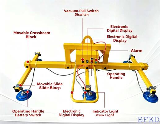 Versatile Pneumatic & Electric Cantilever Vacuum Lifting Device with Strong Suction Cups for Laser Cutting