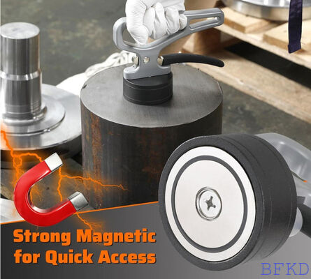 Ergonomic Portable Magnetic Lifter with 60kg Pull Force and Permanent Magnet Technology for Steel Plate Handling