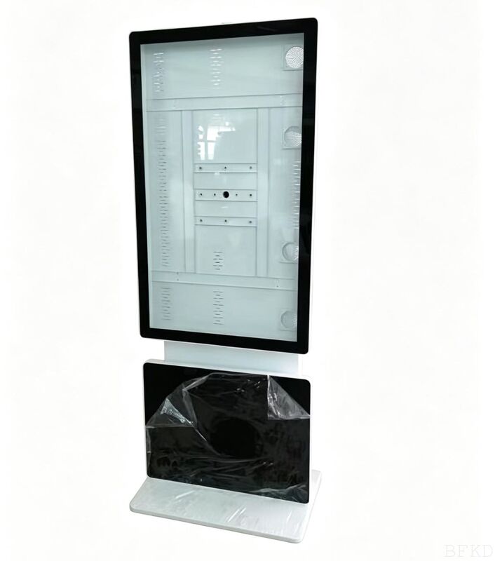 Custom 32-65inch Galvanized Steel Kiosk Enclosure with Tempered Glass for High-Traffic Public Spaces