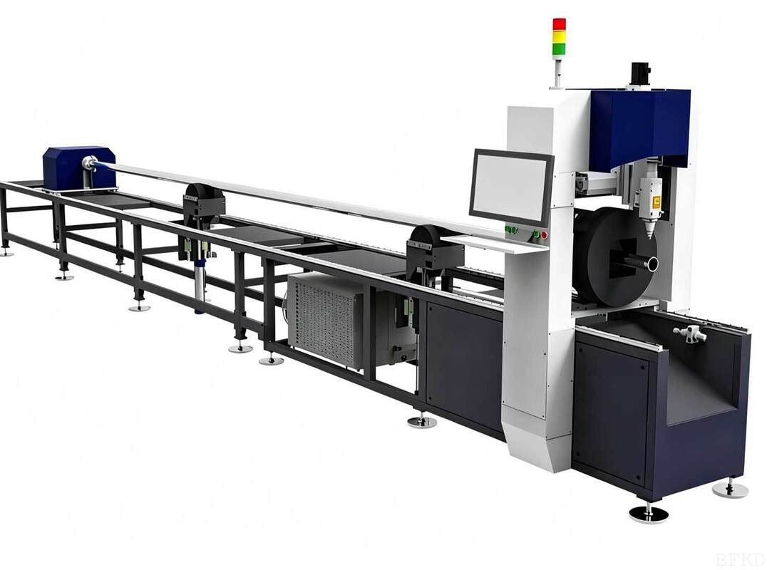 1200W Mini CNC Laser Pipe Cutting Machine with Raycus Laser Source and Dual Pneumatic Chuck for 90-170mm Pipes
