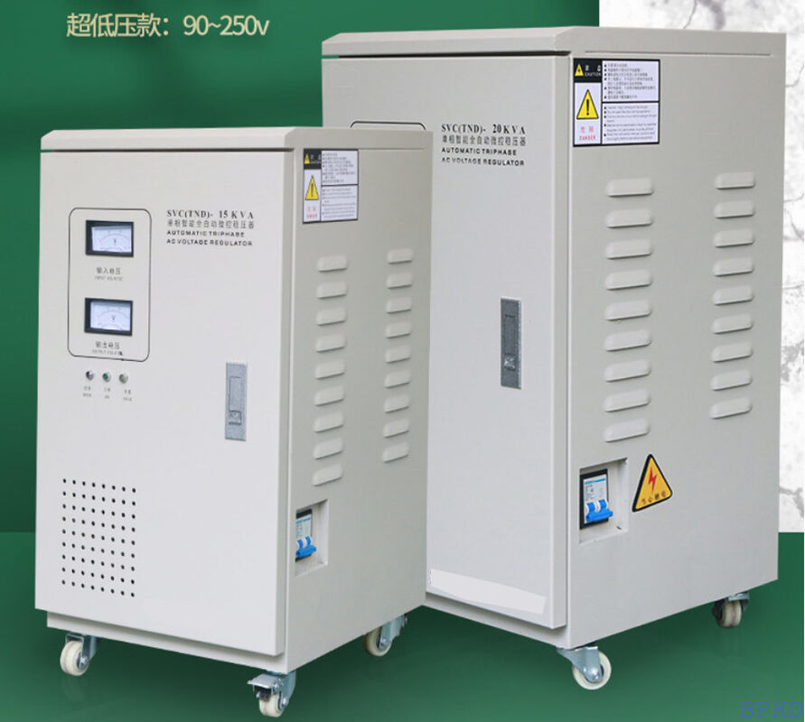 Automatic Three Phase Voltage Regulator Stabilizer with 150~430V Wide Input Range for Laser Equipment Protection