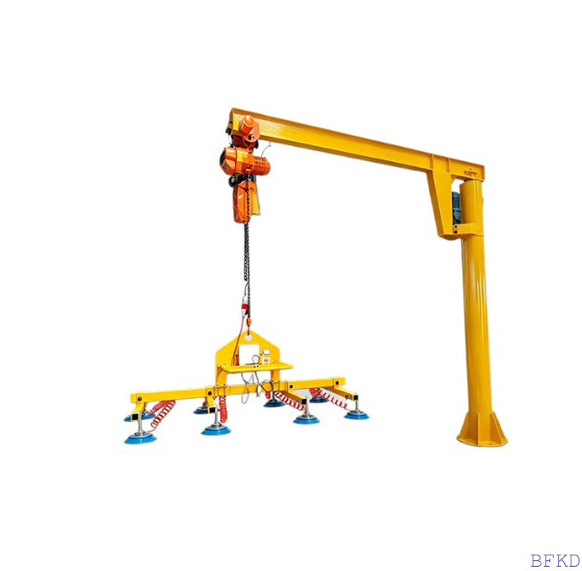 Compact Split-Assembly Pneumatic Vacuum Suction Cup Lifter with 500kg Capacity and Dual Power Options for Laser Cutting Machines